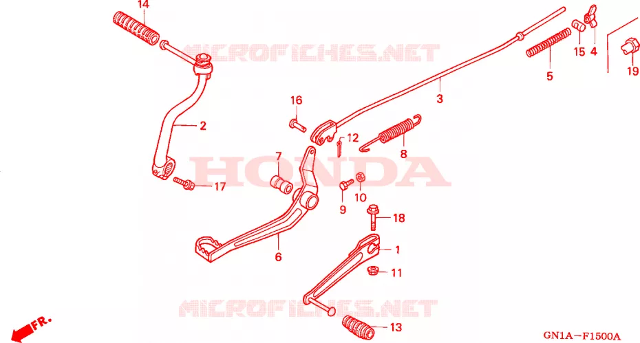 PEDALE Honda MOTO 80 XR 2000  XR80RY