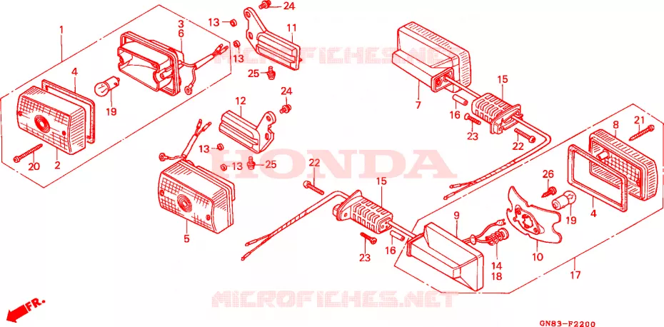 CLIGNOTANT Honda MOTO 90 CUB 1994  C90MP