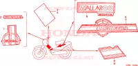 AUTOCOLLANTS pour Honda WALLAROO 50 MOPED self starter de 2001