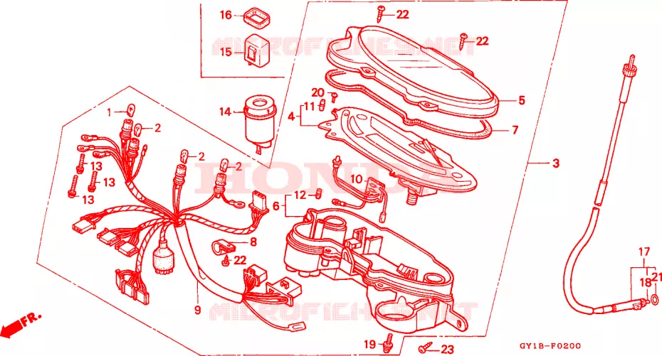 COMPTEUR Honda SCOOTER 50 VISION 1991  SA50M