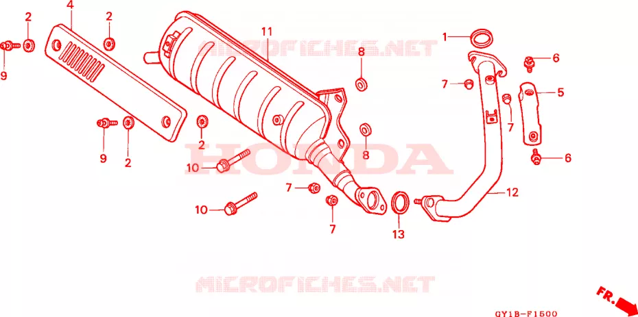 SILENCIEUX D'ECHAPPEMENT Honda SCOOTER 50 VISION 1991  SA50M