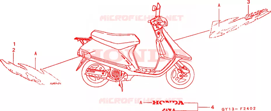 RAYURE(3) Honda SCOOTER 50 VISION 1994  SA50R