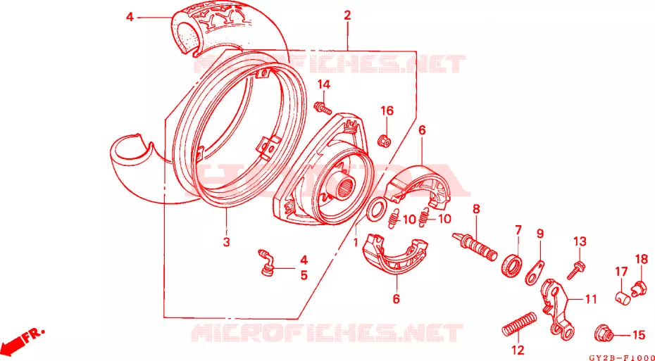 ROUE ARRIERE Honda SCOOTER 75 VISION 1991  SA75M
