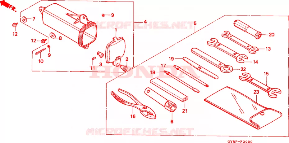 OUTIL Honda MOTO 50 CRM 1992  CRM50RN