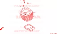 CYLINDRE pour Honda FOURTRAX 125 de 1987