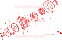 EMBRAYAGE UNIDIRECTIONNEL pour Honda FOURTRAX 125 de 1987