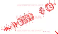 EMBRAYAGE pour Honda FOURTRAX 125 de 1987