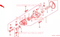 POMPE A HUILE pour Honda FOURTRAX 125 de 1987