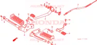 REPOSE PIED   PEDALE pour Honda FOURTRAX 125 de 1987