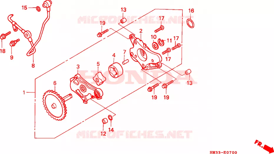 POMPE A HUILE Honda ATV 300 FOURTRAX 1994  TRX300EXR