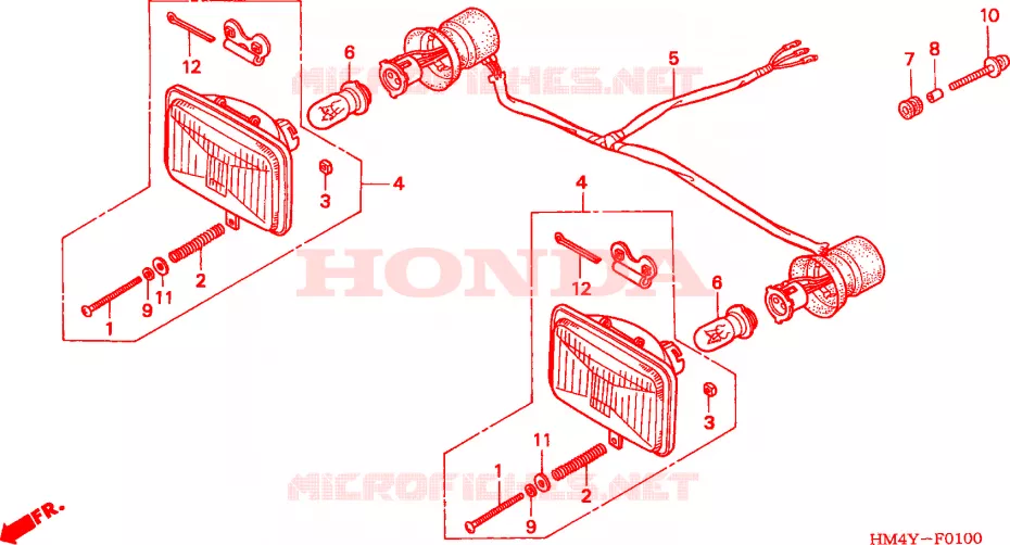 PHARE Honda ATV 300 FOURTRAX 2000  TRX300Y