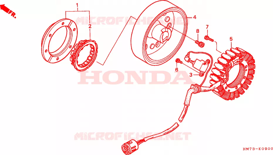 ALTERNATEUR Honda ATV 400 FOURTRAX 1998  TRX400FWW