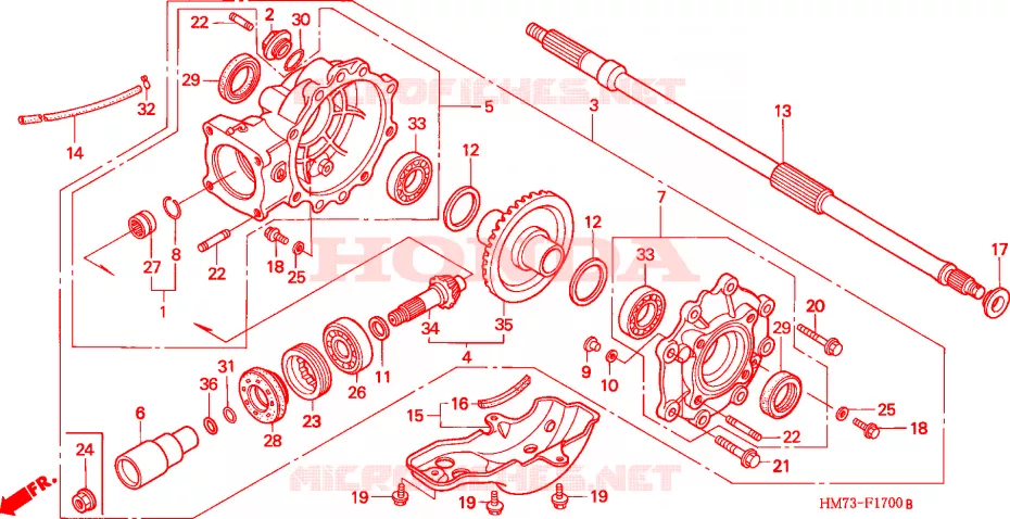 COUPLE CONIQUE Honda ATV 400 FOURTRAX 2002  TRX400FW2