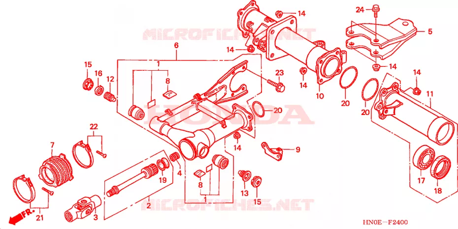 BRAS OSCILLANT Honda ATV 450 FOURTRAX 2004  TRX450FM4