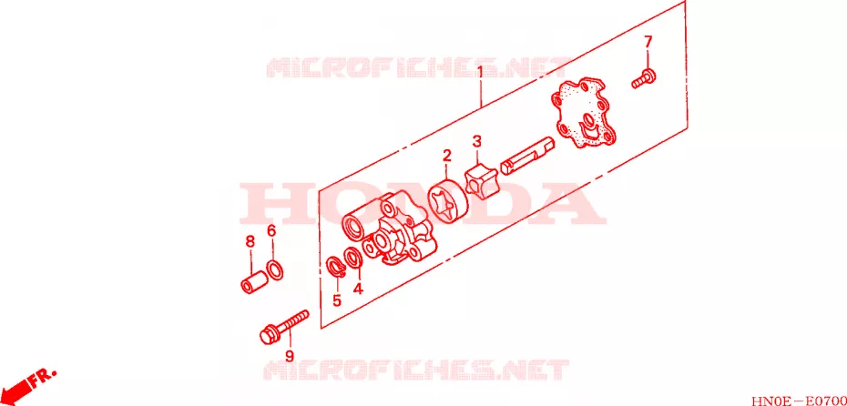 POMPE A HUILE Honda ATV 450 FOURTRAX 2002  TRX450FM2
