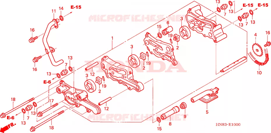 POMPE A HUILE Honda ATV 650 FOURTRAX 2004  TRX650FA4