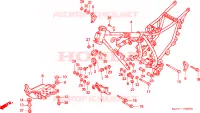 CADRE pour Honda NX 125 TRANSCITY de 1997