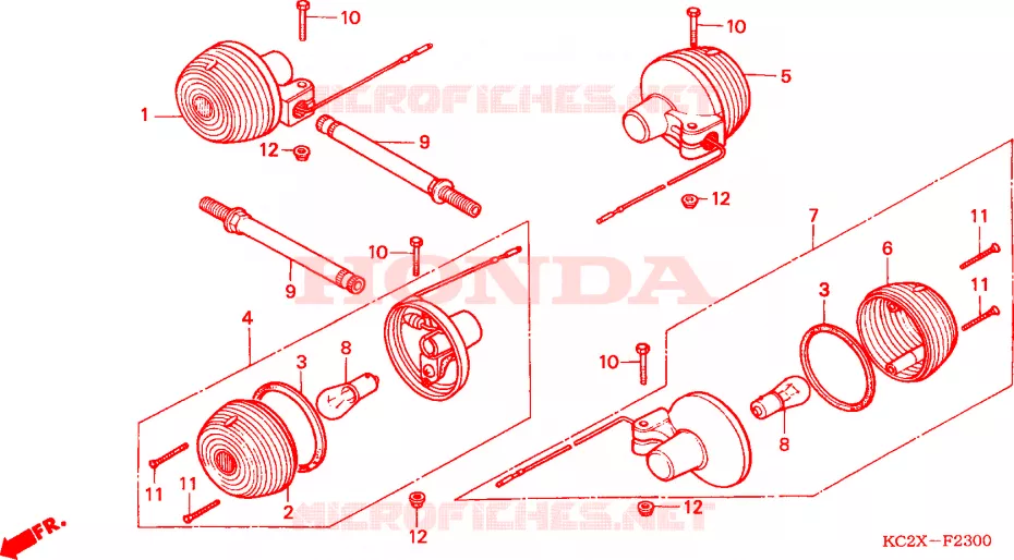 CLIGNOTANT Honda MOTO 125 CM 2000  CM125CX