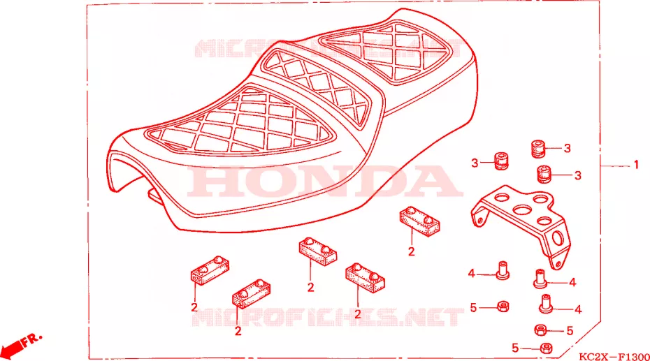 SELLE Honda MOTO 125 CM 2000  CM125CX