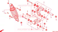 AMORTISSEUR ARRIERE pour Honda XLR 125 de 1998