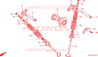 ARBRE A CAMES   SOUPAPE pour Honda XLR 125 de 1998