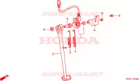 BEQUILLE pour Honda XLR 125 de 1998