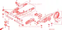 BRAS OSCILLANT pour Honda XLR 125 de 1998