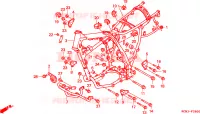 CADRE pour Honda XLR 125 de 1998