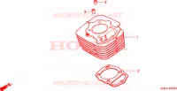CYLINDRE pour Honda XLR 125 de 1998