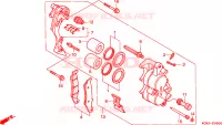 ETRIER DE FREIN AVANT pour Honda XLR 125 de 1998