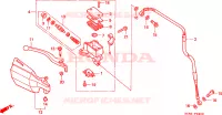 MAITRE CYLINDRE DE FREIN AVANT pour Honda XLR 125 de 1998