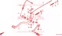 PEDALE pour Honda XLR 125 de 1998