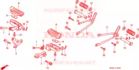 REPOSE PIED pour Honda XLR 125 de 1998