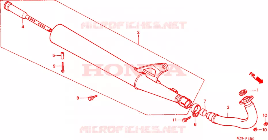 SILENCIEUX D'ECHAPPEMENT Honda MOTO 100 other-models 1984  H100SE