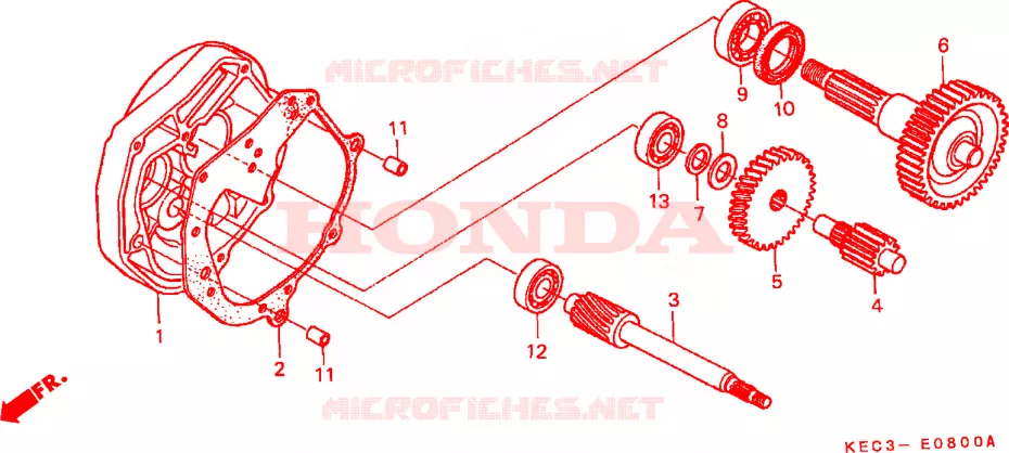 BOITE DE VITESSES Honda SCOOTER 100 SCOOPY 2000  SH100Y-SP