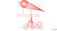 MARQUE(CMX250CT CM) pour Honda REBEL 250 de 1996
