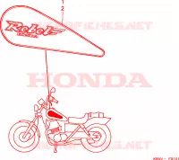 MARQUE(2) pour Honda REBEL 250 de 1999