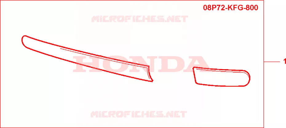 BAGUETTES DE PROTECTION LATERALES Honda SCOOTER 150 PANTHEON 2002  FES1502