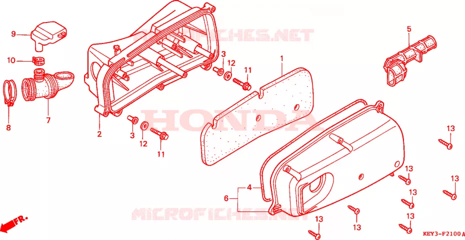 FILTRE A AIR Honda SCOOTER 125 PANTHEON 2002  FES1252
