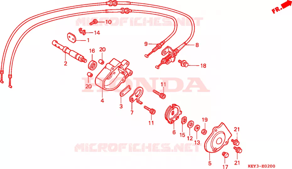 SOUPAPE D'ÉCHAPPEMENT Honda SCOOTER 150 PANTHEON 2000  FES150Y