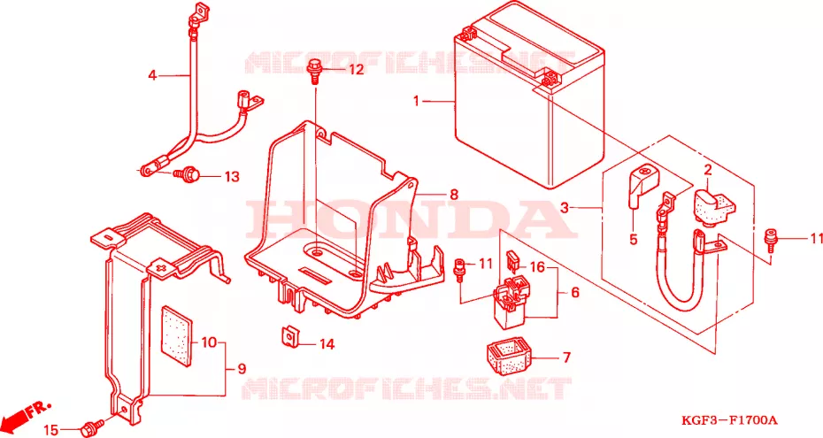 BATTERIE Honda SCOOTER 150 AROBASE 2002  NES1502