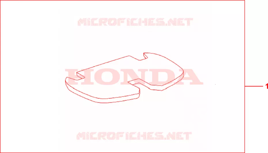 TAPIS DE TOP CASE Honda SCOOTER 150 AROBASE 2000  NES150Y