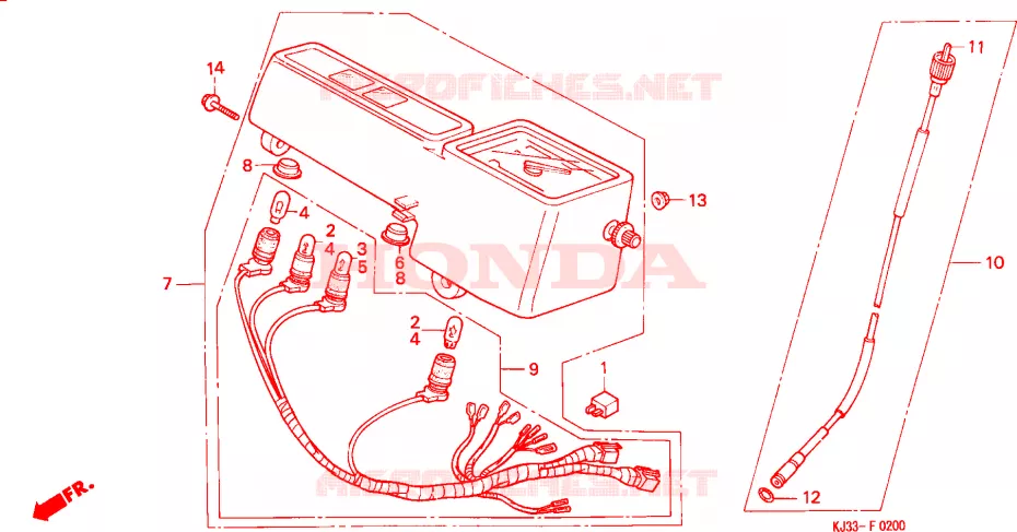 COMPTEUR Honda MOTO 125 TRIAL 1983  TL125D