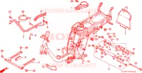 CARROSSERIE DE CHASSIS(CH125G) pour Honda CH 125 SPACY de 1986