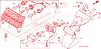 FEU ARRIERE(1) pour Honda CH 125 SPACY de 1986