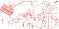 FEU ARRIERE(2) pour Honda CH 125 SPACY de 1986