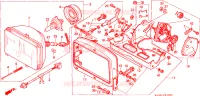 PROJECTEUR(1) pour Honda CH 125 SPACY de 1986