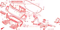 TUYAU DE GUIDON/REVETEMENT DE GUIDON(CH125E/G) pour Honda CH 125 SPACY de 1986