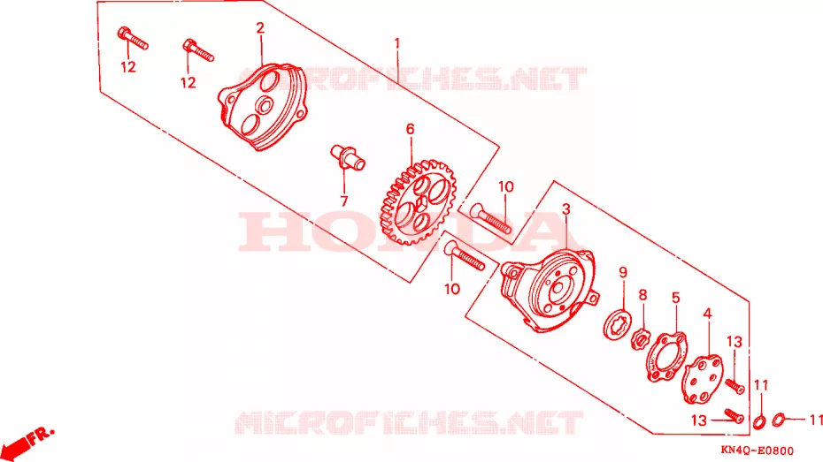 POMPE A HUILE Honda MOTO 100 XR 1999  XR100RX