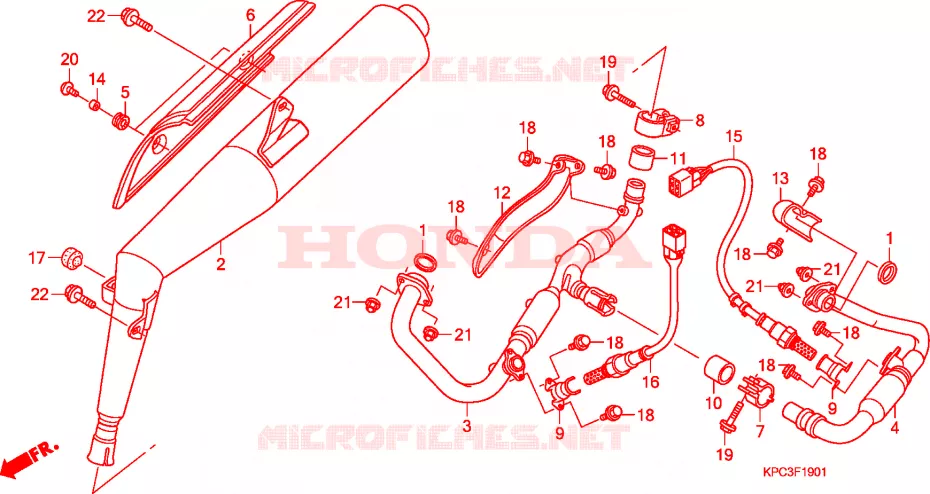 SILENCIEUX D'ECHAPPEMENT  Honda MOTO 125 VARADERO 2007  XL125V7